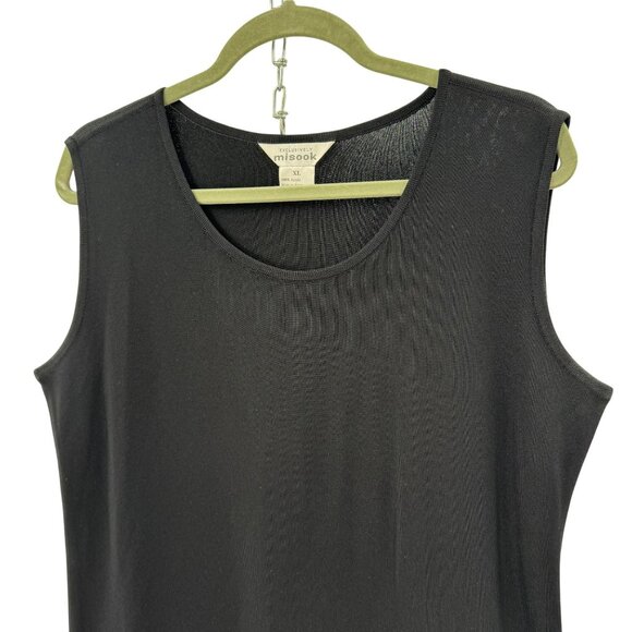 Exclusively Misook Black Sleeveless Sheath Dress Womens Size XL 100% Acrylic - Picture 2 of 5